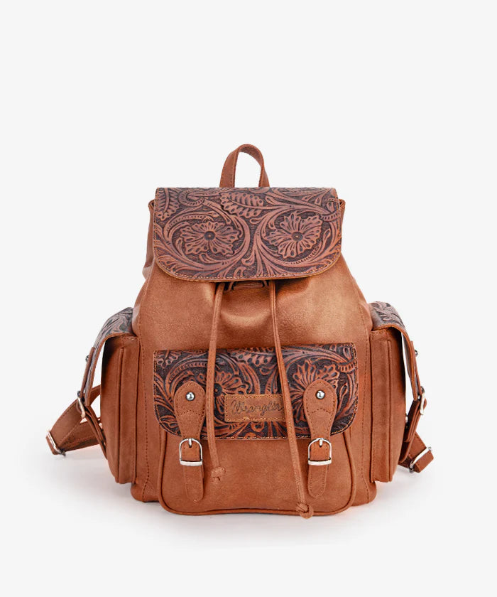 Wrangler Floral Tooled Concealed Carry Backpack