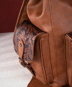 Wrangler Floral Tooled Concealed Carry Backpack