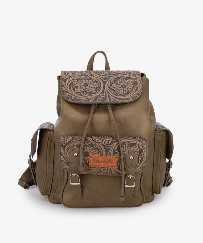Wrangler Floral Tooled Concealed Carry Backpack