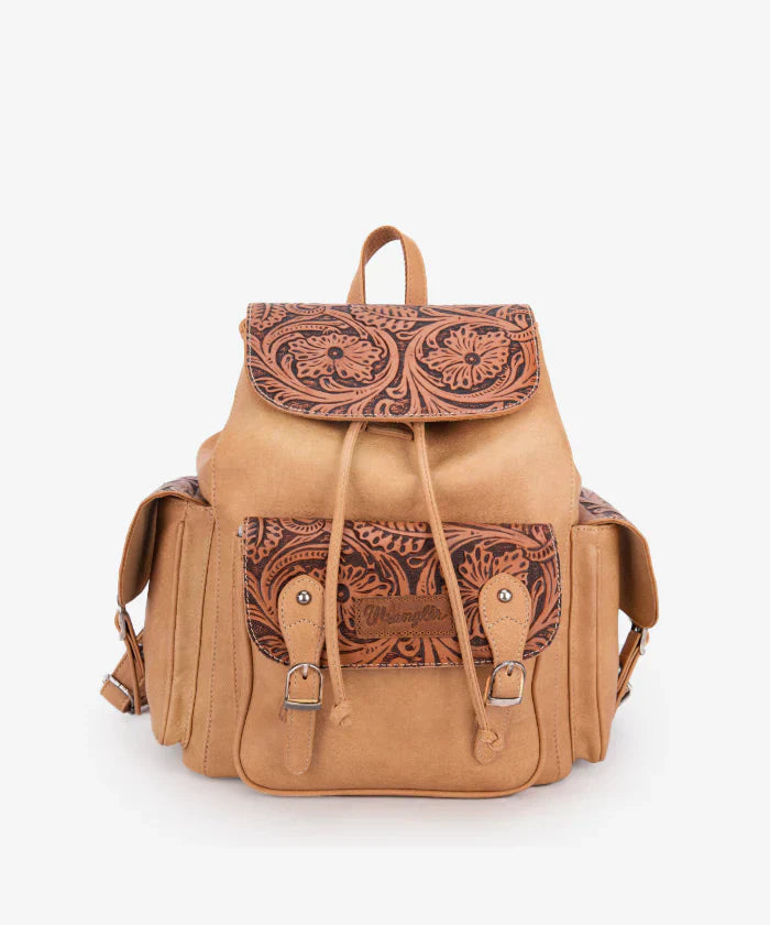 Wrangler Floral Tooled Concealed Carry Backpack