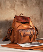Wrangler Floral Tooled Concealed Carry Backpack