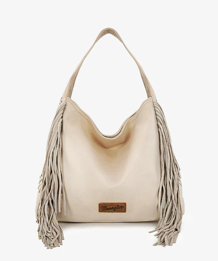 Wrangler Fringe Studded Hobo Bag