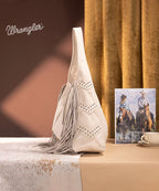 Wrangler Fringe Studded Hobo Bag