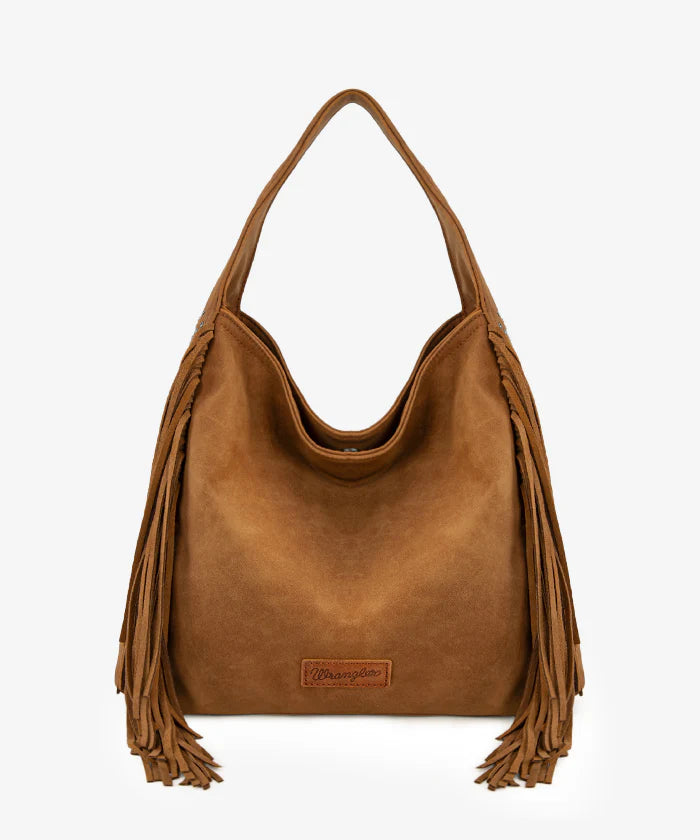 Wrangler Fringe Studded Hobo Bag