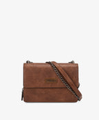 Wrangler Full-Grain Leather Flap Crossbody Purse