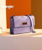 Wrangler Full-Grain Leather Flap Crossbody Purse