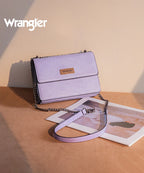 Wrangler Full-Grain Leather Flap Crossbody Purse