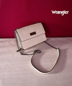 Wrangler Full-Grain Leather Flap Crossbody Purse