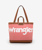 Wrangler Leather Trim Canvas Tote Bag Collection