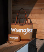 Wrangler Leather Trim Canvas Tote Bag Collection
