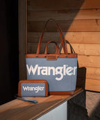 Wrangler Leather Trim Canvas Tote Bag Collection