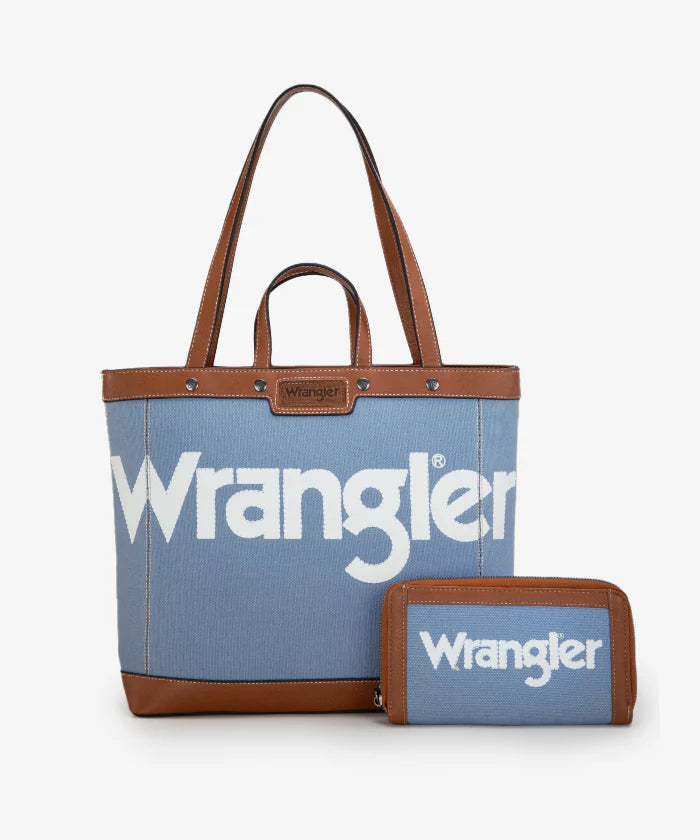 Wrangler Leather Trim Canvas Tote Bag Collection