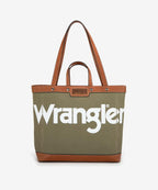 Wrangler Leather Trim Canvas Tote Bag Collection