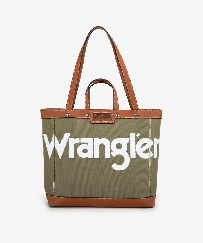 Wrangler Leather Trim Canvas Tote Bag Collection
