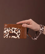 Wrangler Leopard Print Card Holder