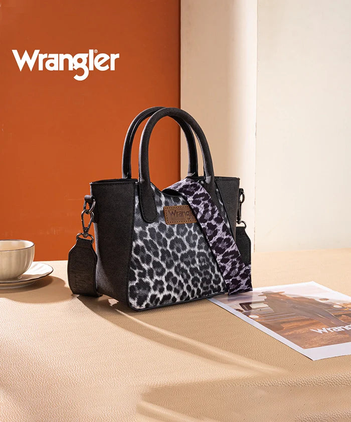 Wrangler Western Leopard Print Tote Bag