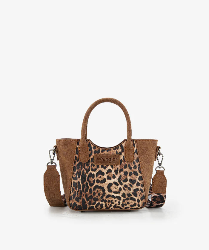 Wrangler Western Leopard Print Tote Bag