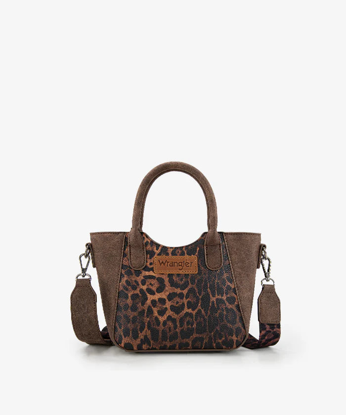 Wrangler Western Leopard Print Tote Bag
