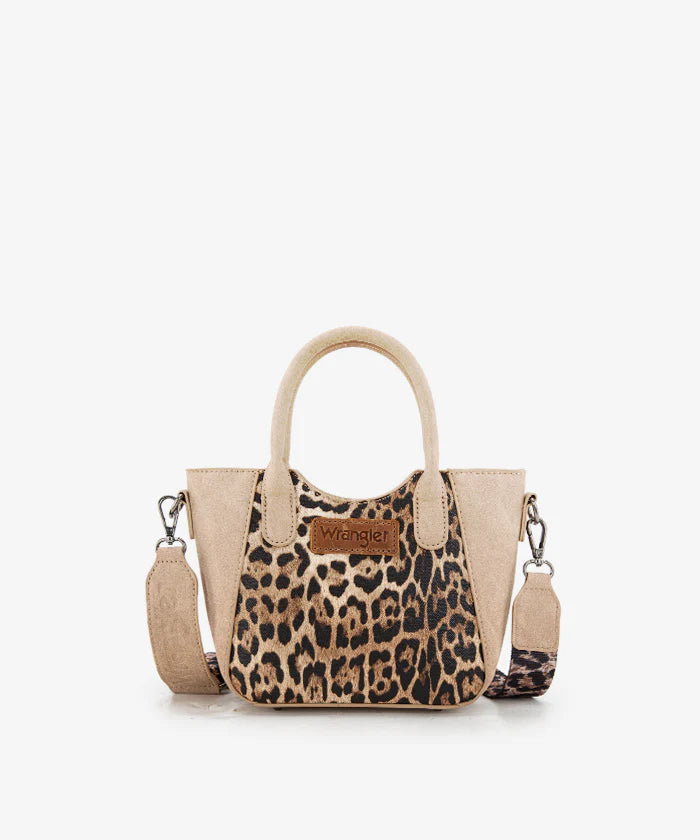 Wrangler Western Leopard Print Tote Bag