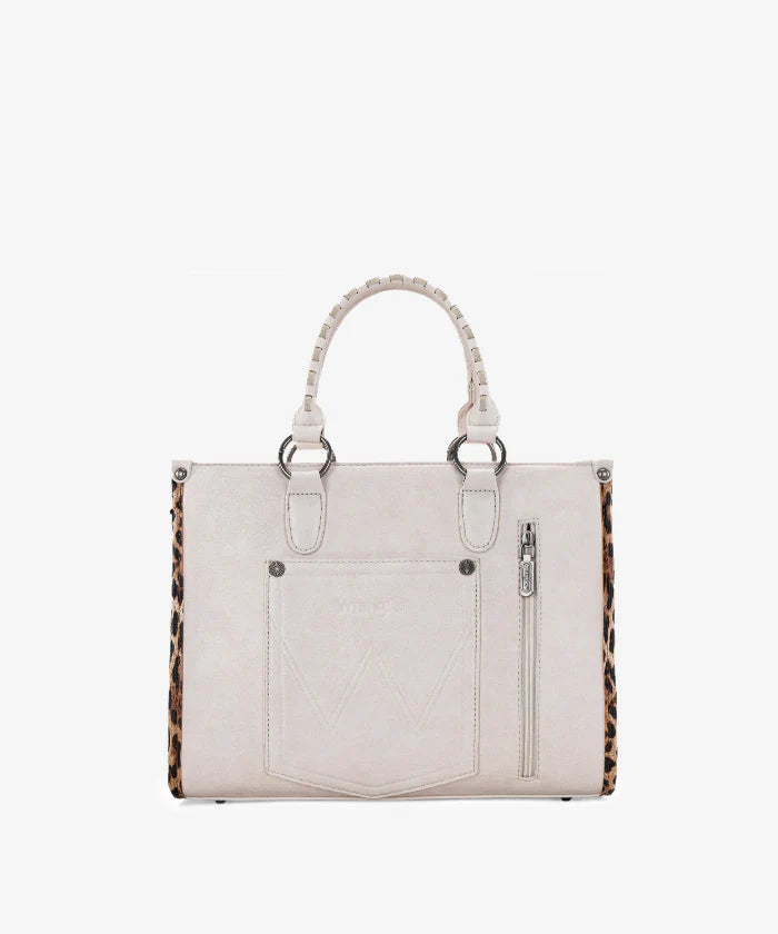 Wrangler Print Whipstitch Concealed Carry Tote Bag