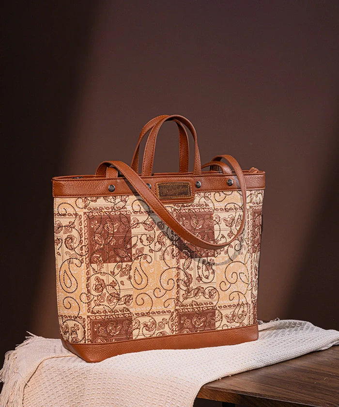 Wrangler Paisley Carry Tote Bag Collection