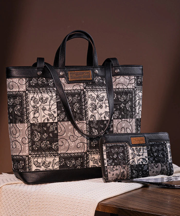 Wrangler Paisley Carry Tote Bag Collection