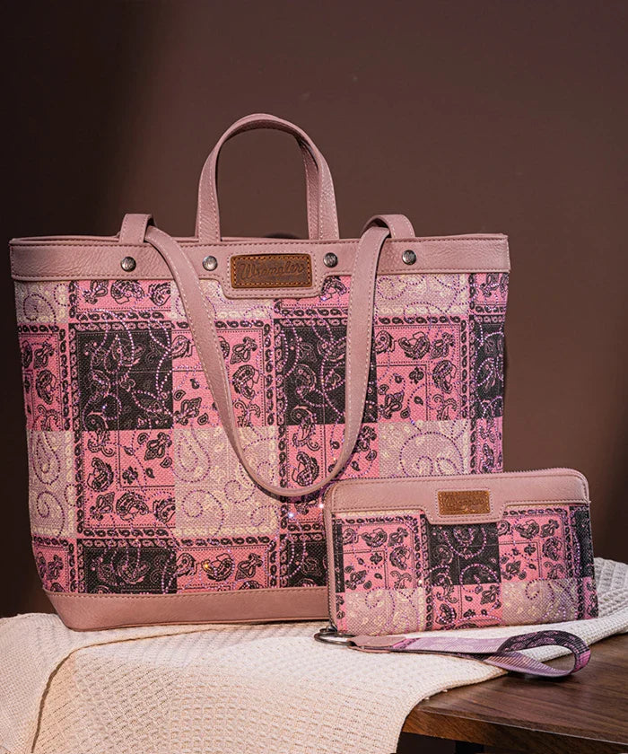 Wrangler Paisley Carry Tote Bag Collection