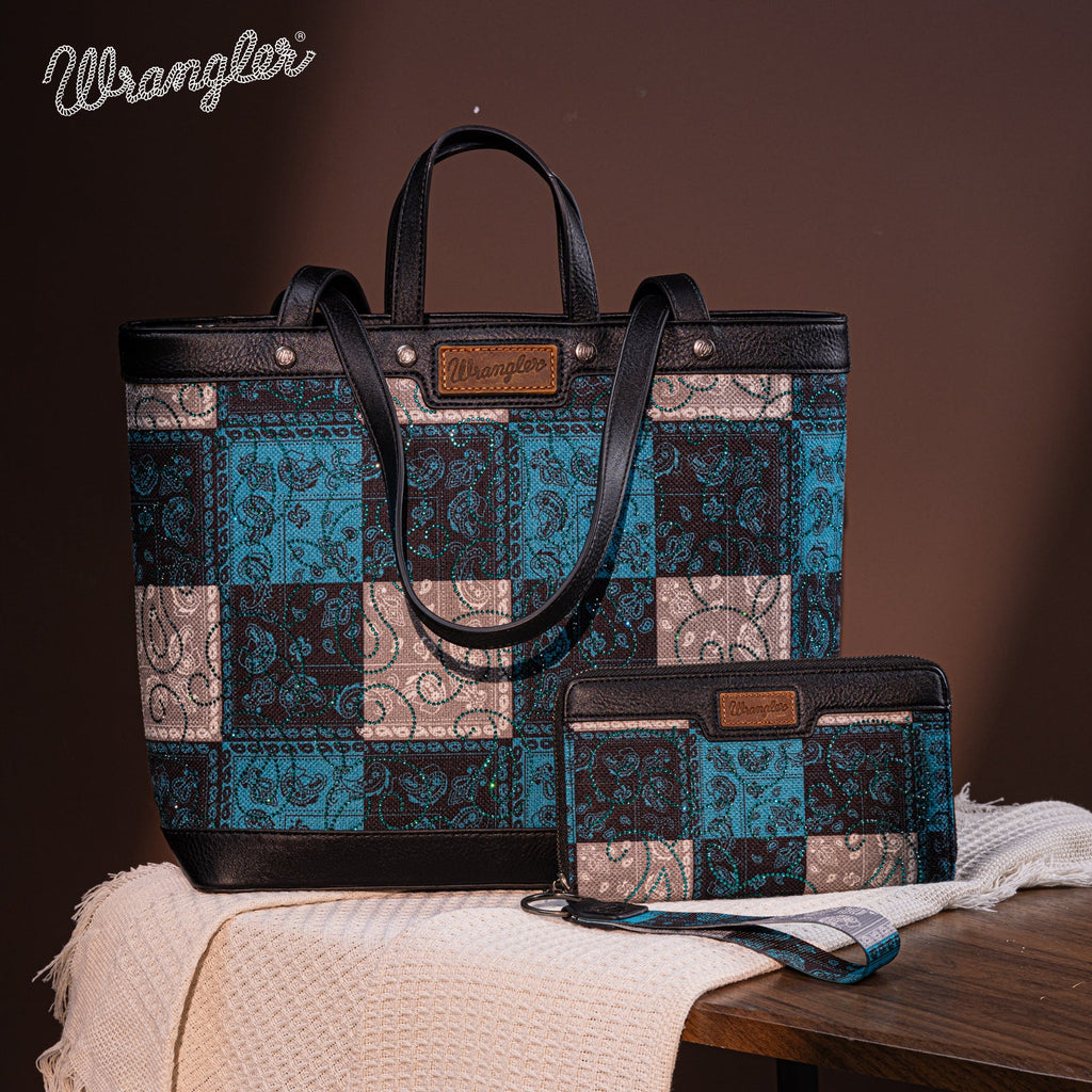 Wrangler Paisley Carry Tote Bag Collection