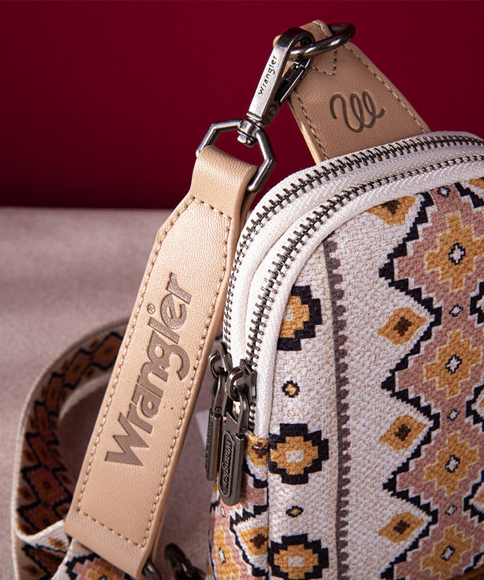 Wrangler Southwestern All-over Aztec Print Sling Bag