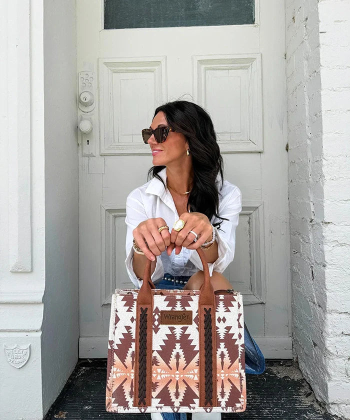 Wrangler Southwestern Crossbody Tote Bag