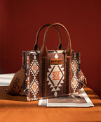 Wrangler Southwestern Crossbody Tote Bag