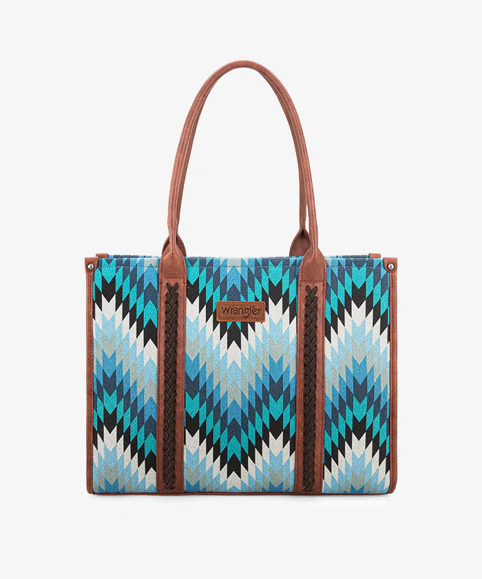 Wrangler Southwestern Pattern Concealed Carry Wide Tote Collection