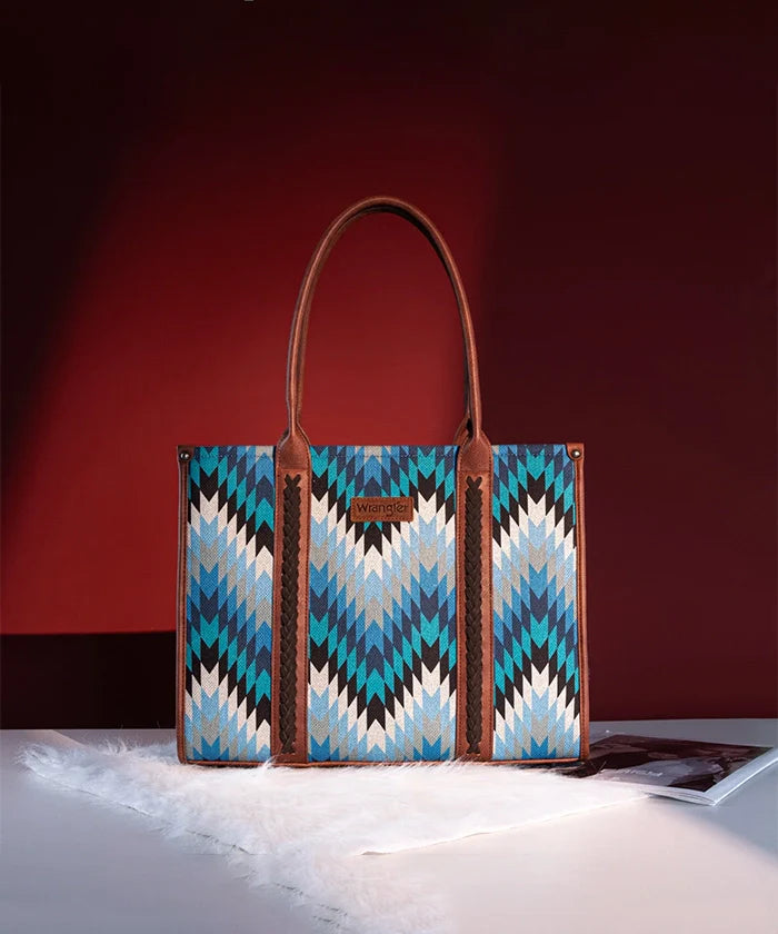 Wrangler Southwestern Pattern Concealed Carry Wide Tote Collection