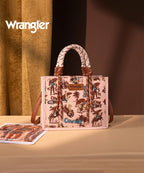 Wrangler Southwestern Print Rope Handle Tote Bag