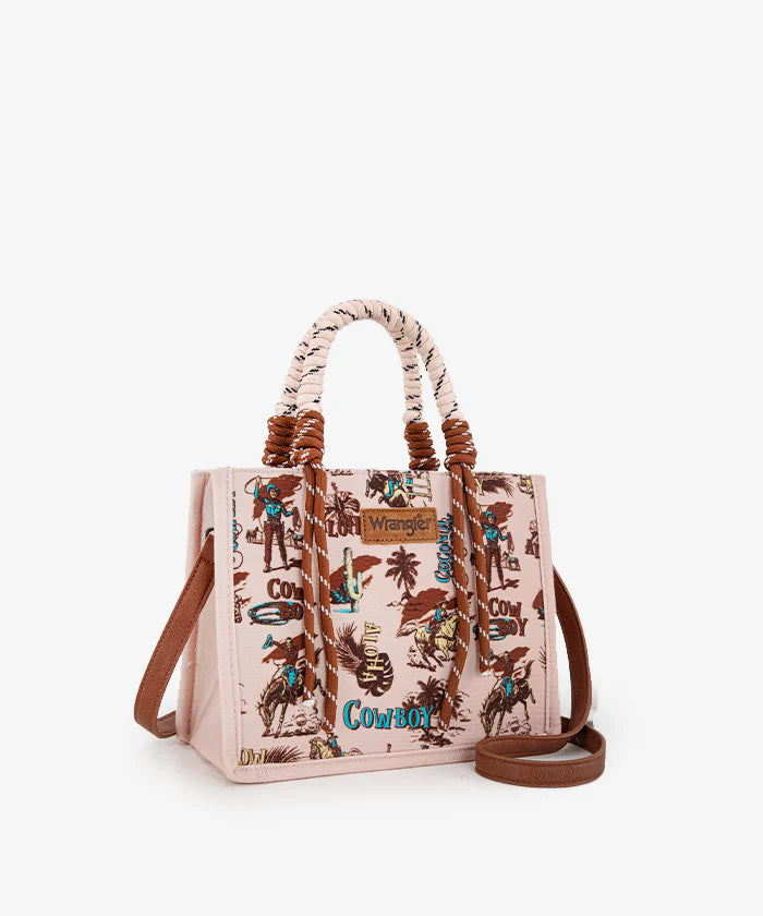 Wrangler Southwestern Print Rope Handle Tote Bag