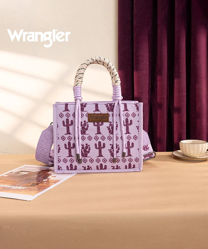 Wrangler Southwestern Print Rope Handle Tote Bag