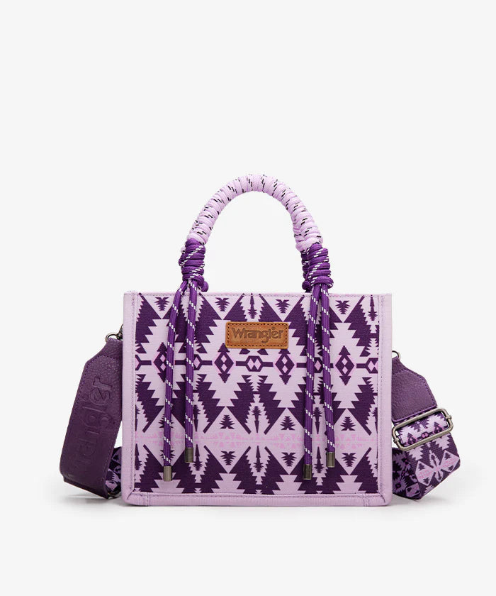 Wrangler Southwestern Print Rope Handle Tote Bag