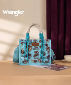 Wrangler Southwestern Print Rope Handle Tote Bag