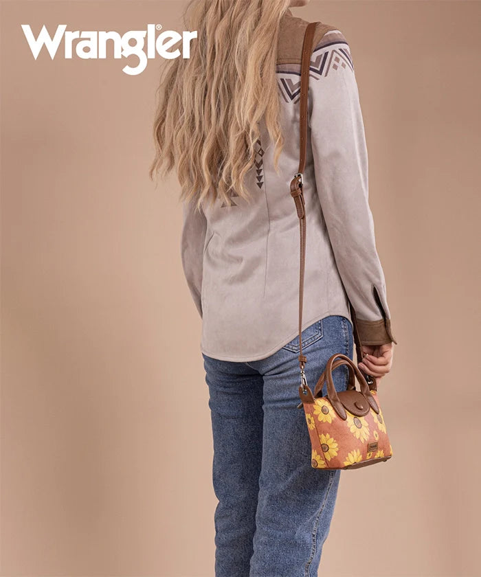 Wrangler Sunflower Print Mini Crossbody Bag