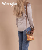 Wrangler Sunflower Print Mini Crossbody Bag