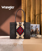 Wrangler Tooled Aztec Knitted Concealed Carry Wide Tote