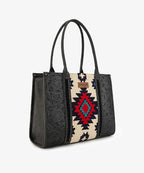 Wrangler Tooled Aztec Knitted Concealed Carry Wide Tote
