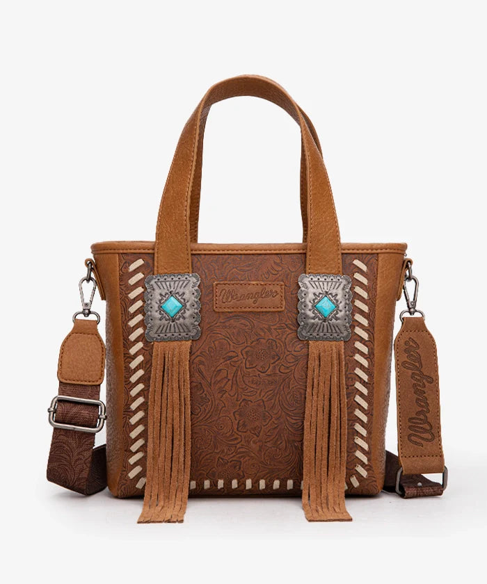Wrangler Tooled Fringe Concealed Carry Purse