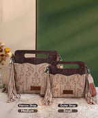 Wrangler Tooled Fringe Crossbody Bag