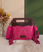 Wrangler Tooled Fringe Crossbody Bag