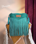 Wrangler Vintage Floral Western Fringe Crossbody Bag
