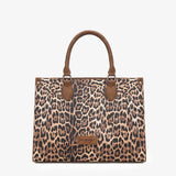 Wrangler Western All-over Leopard Print Wide Tote Bag