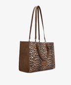 Wrangler Western All-over Leopard Print Wide Tote Bag