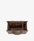Wrangler Western All-over Leopard Print Wide Tote Bag