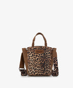 Wrangler Western Braided Handle Leopard Tote Bag